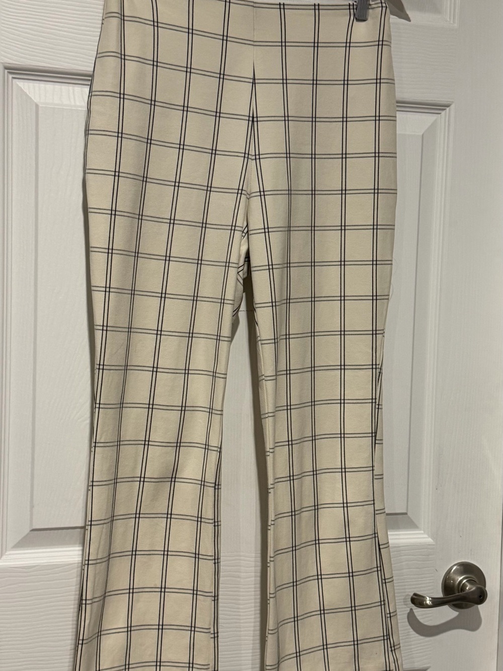 a new day Cream Windowpane Boot Cut Pants